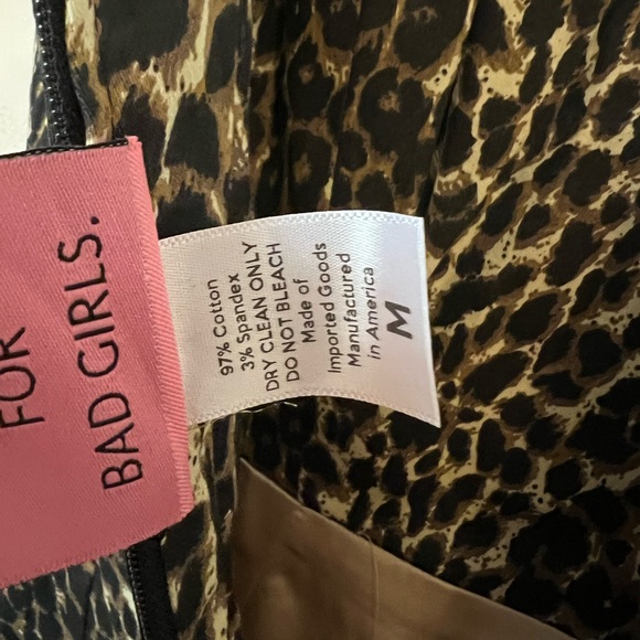 Vixen by Micheline Pitt Sweetheart Wiggle Dress Wild Leopard Print - Picture 8 of 10